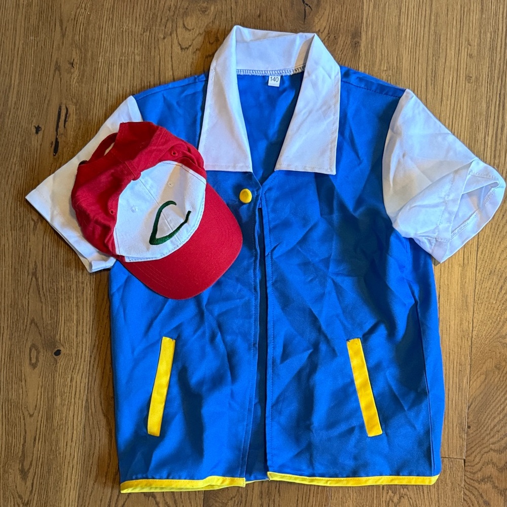 Pokémon shirt and hat